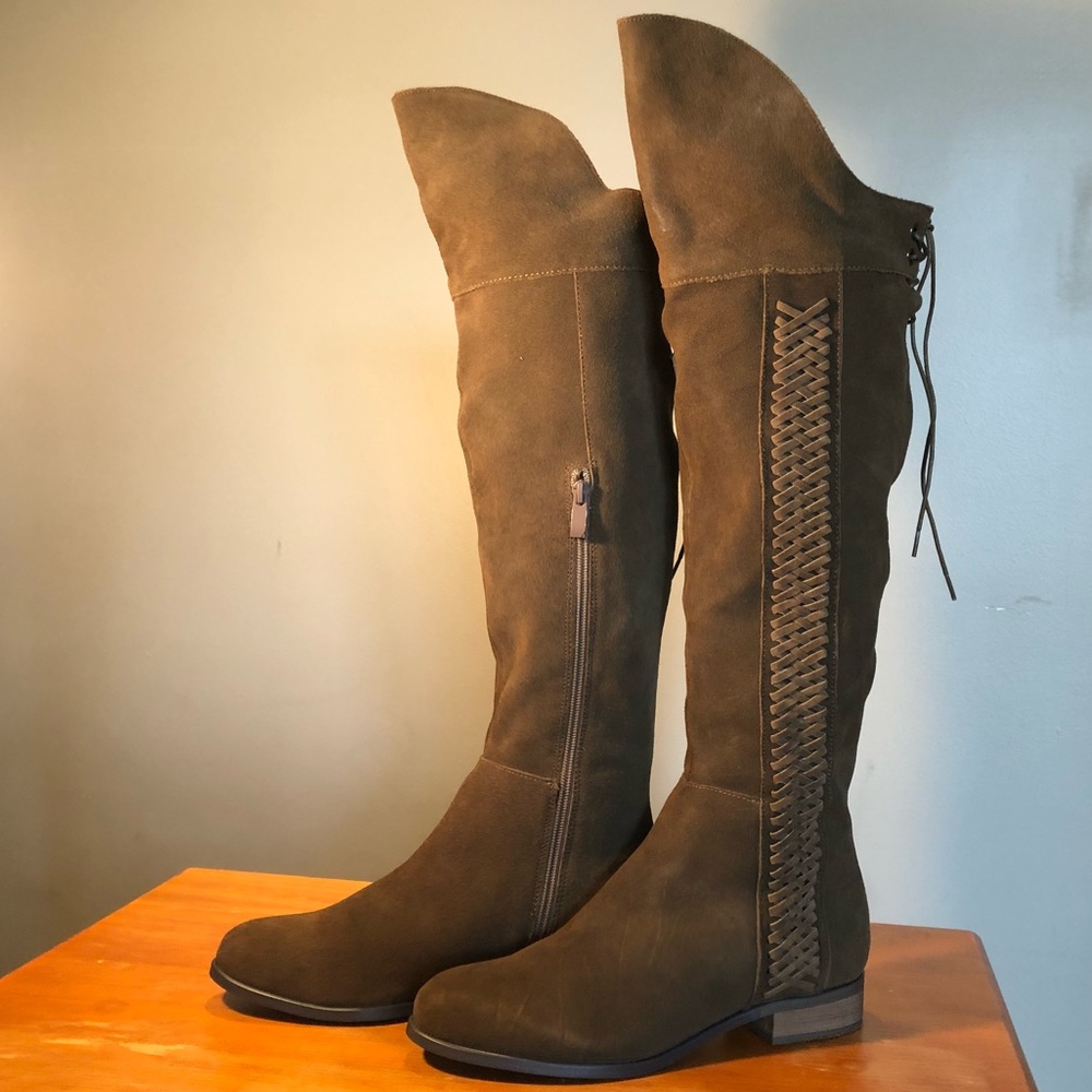 Over the Knee Spokane Riding boots w/corset lacing